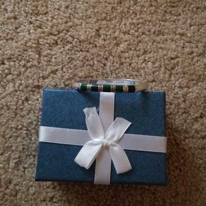 Sterling silver/Malachite bracelet